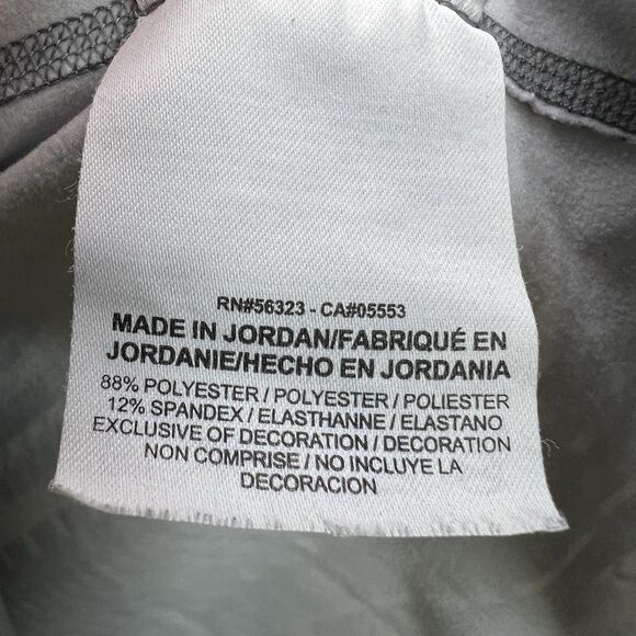 Nike Pro Dri-Fit Half Zip Pullover Jacket Womens Size Medium Gray Geometric - Picture 8 of 13